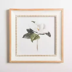 Kirklands Home Framed Art|Magnolia Beaded Framed Art Print