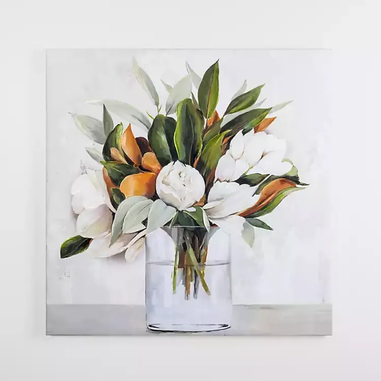 Kirklands Home Canvas Art|Magnolia Bouquet Canvas Art Print