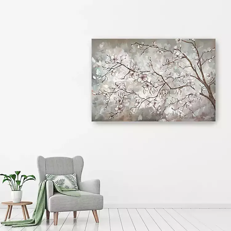 Kirklands Home Canvas Art|Magnolia Branches Landscape Canvas Art Print Tan