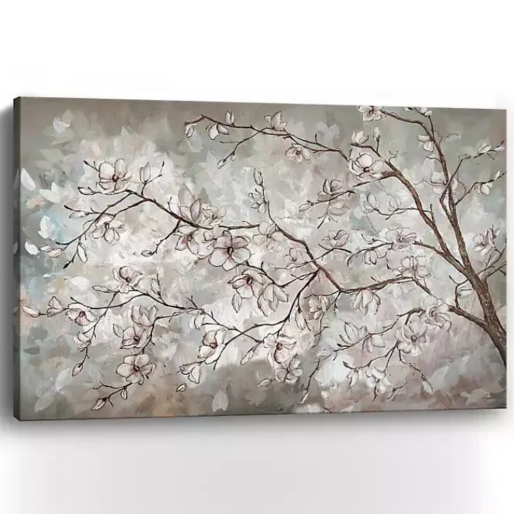 Kirklands Home Canvas Art|Magnolia Branches Landscape Canvas Art Print Tan
