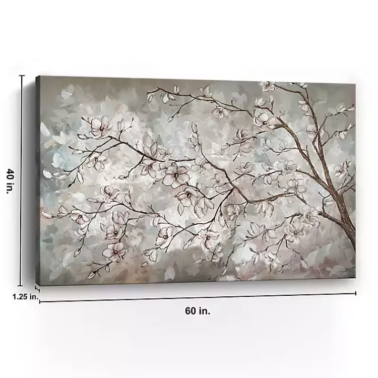 Kirklands Home Canvas Art|Magnolia Branches Landscape Canvas Art Print Tan