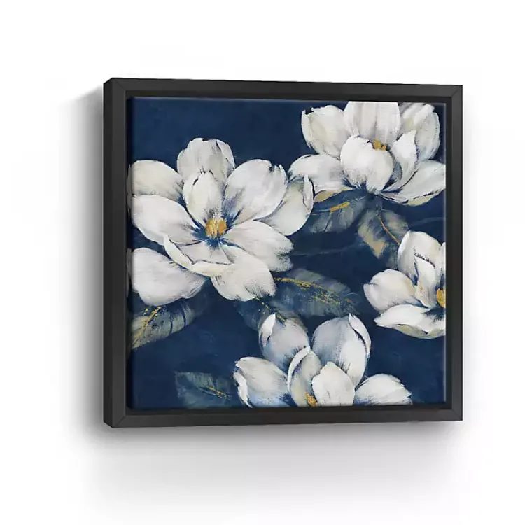 Kirklands Home Framed Art|Magnolias Indigo Framed Giclee Canvas Art Print