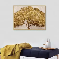 Kirklands Home Canvas Art|Majestic s Framed Canvas Art Print Gold