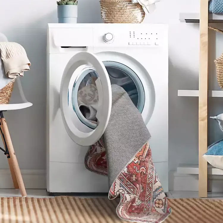 Kirklands Home Area Rugs|Mali Traditional Medallion Washable Area Rug, 5x8