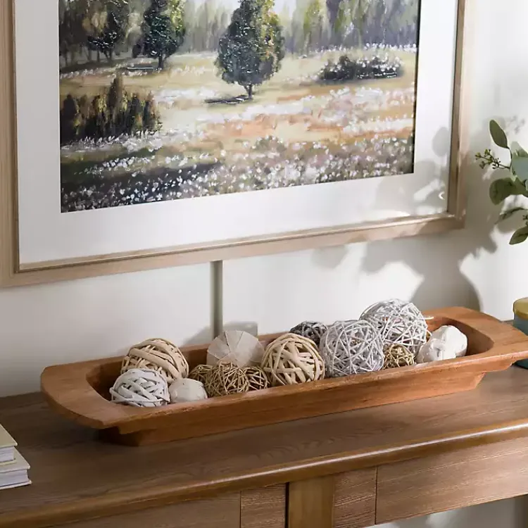 Best Mango Wood Trough Bowl Decorative Bowls & Jars