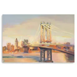 Kirklands Home Canvas Art|Manhattan Sunrise Canvas Art Print, 60x40 in.