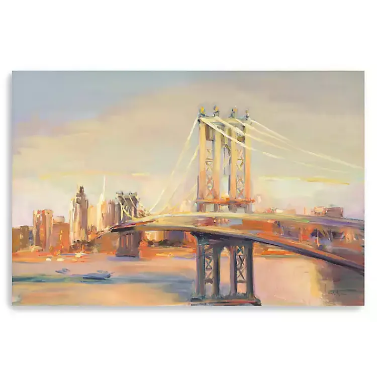 Kirklands Home Canvas Art|Manhattan Sunrise Canvas Art Print, 60x40 in.