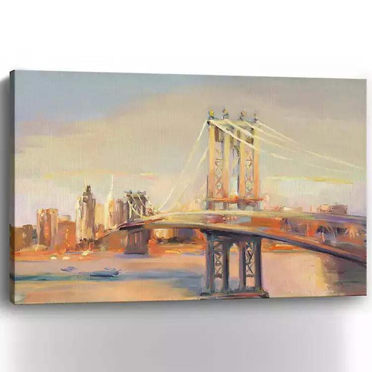 Kirklands Home Canvas Art|Manhattan Sunrise Canvas Art Print, 60x40 in.