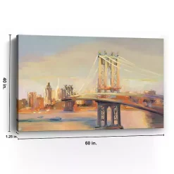 Kirklands Home Canvas Art|Manhattan Sunrise Canvas Art Print, 60x40 in.