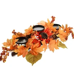 Maple Leaf Candleholder Centerpiece Arrangements & Greenery