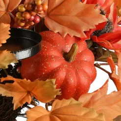 Maple Leaf Candleholder Centerpiece Arrangements & Greenery