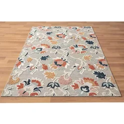 Kirklands Home Outdoor Rugs|Mara Floral Blossom Indoor/Outdoor Area Rug, 7x9