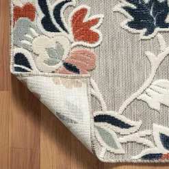 Kirklands Home Outdoor Rugs|Mara Floral Blossom Indoor/Outdoor Area Rug, 7x9