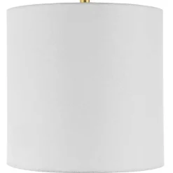 Kirklands Home Buffet Lamps|Marble and Gold Turret Buffet Lamp White