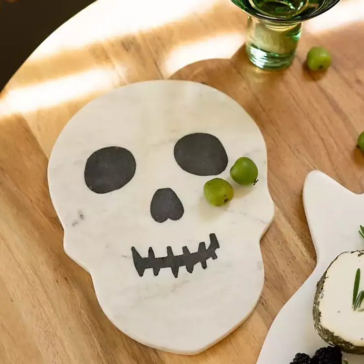 Hot Marble Skull Halloween Cheese Board Halloween
