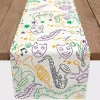 Hot Mardi Gras Party Table Runner, 72 in. Mardi Gras Decorations