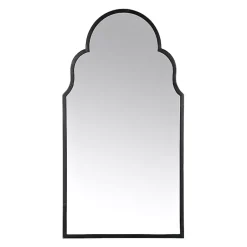 Kirklands Home Decorative Mirrors|Maria Metal Arch Wall Mirror Black