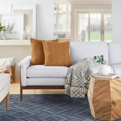 Outlet Marigold Cable Knit Throw Pillows, Set of 2 Pillows