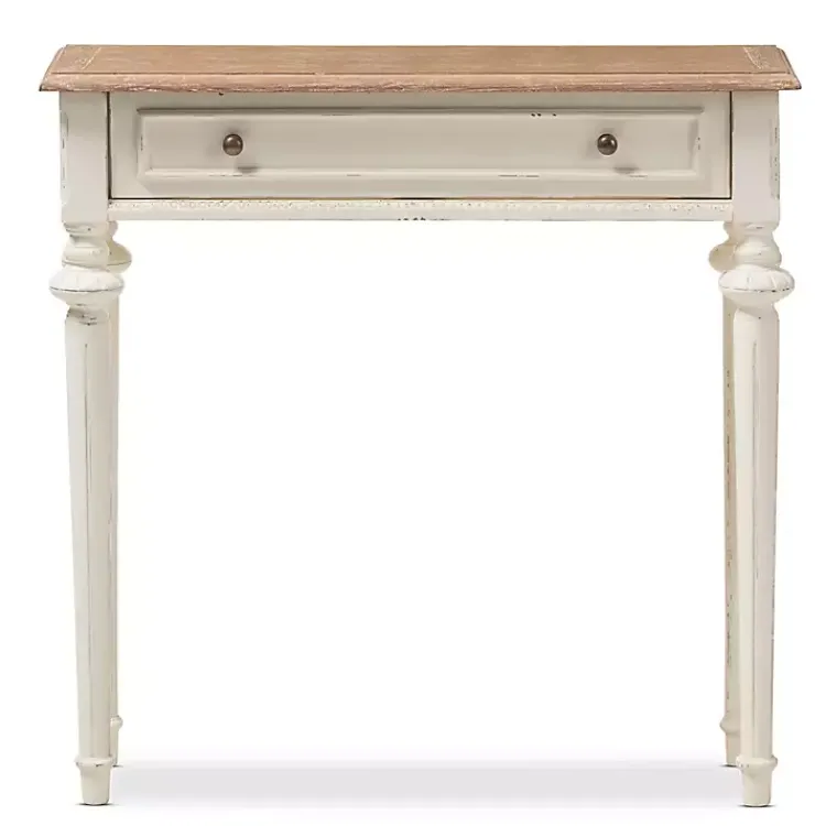 Kirklands Home Console Tables|Marquetterie Whitewashed Oak Top Console Table