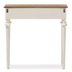 Kirklands Home Console Tables|Marquetterie Whitewashed Oak Top Console Table