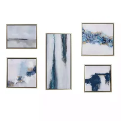 Kirklands Home Framed Art|Martha Stewart Blue Drift 5-pc. Framed Art
