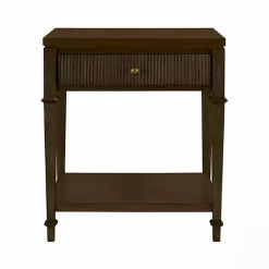 Kirklands Home Nightstands|Martha Stewart Dark Wood Nightstand Brown