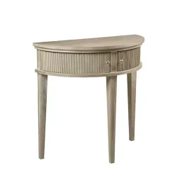 Kirklands Home Console Tables|Martha Stewart Half Moon Console Table Tan