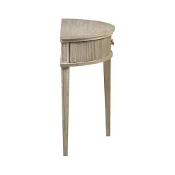 Kirklands Home Console Tables|Martha Stewart Half Moon Console Table Tan