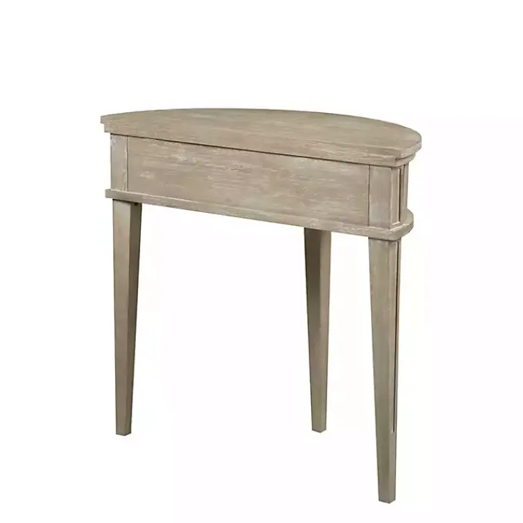 Kirklands Home Console Tables|Martha Stewart Half Moon Console Table Tan