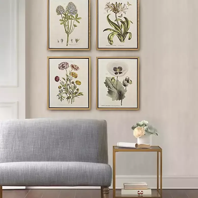 Kirklands Home Canvas Art|Martha Stewart Herb and Floral Framed Print Set