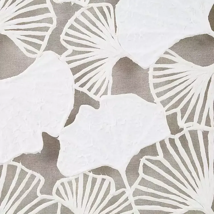 Kirklands Home Wall Plaques|Martha Stewart Rice Paper Ginkgo Leaf Wall Plaque White