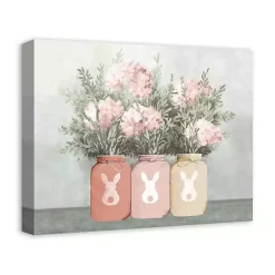 Clearance Mason Jars Easter Bouquet Canvas Art Print Easter Decorations