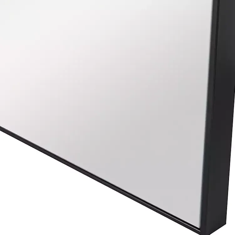 Kirklands Home Decorative Mirrors|Matte Metal Square Framed Mirror Black