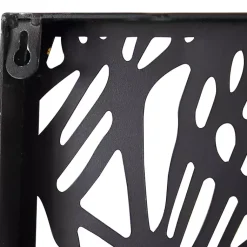 Kirklands Home Wall Plaques|Matte Metal Tree Frame Wall Plaque Black