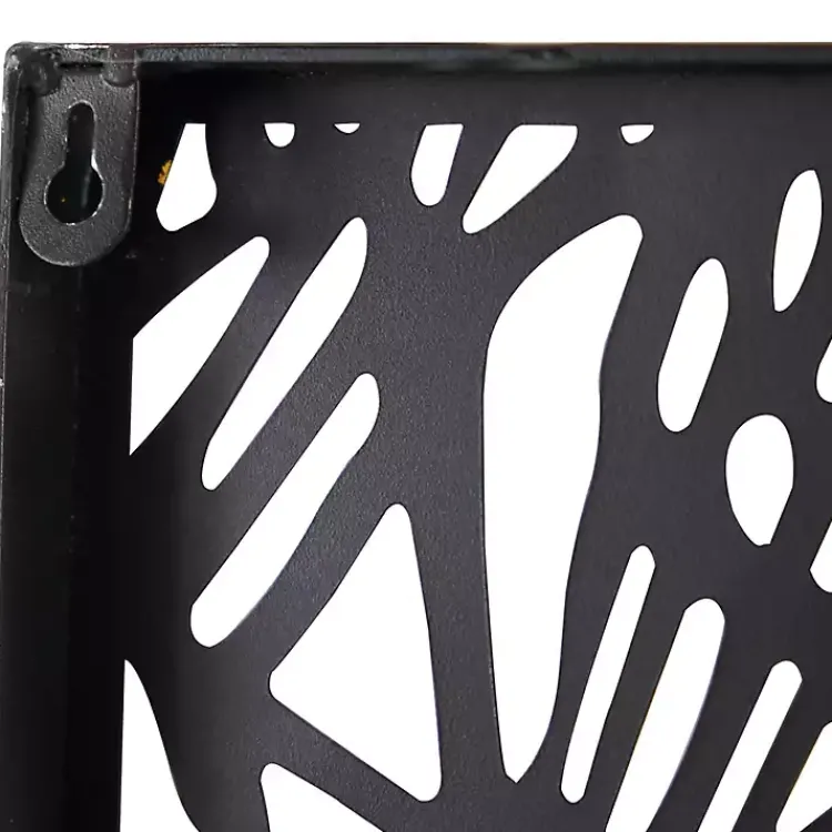 Kirklands Home Wall Plaques|Matte Metal Tree Frame Wall Plaque Black