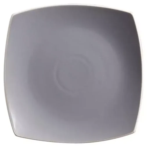 Kirklands Home Dinnerware|Matte Gray and Black 16-pc. Dinnerware Set