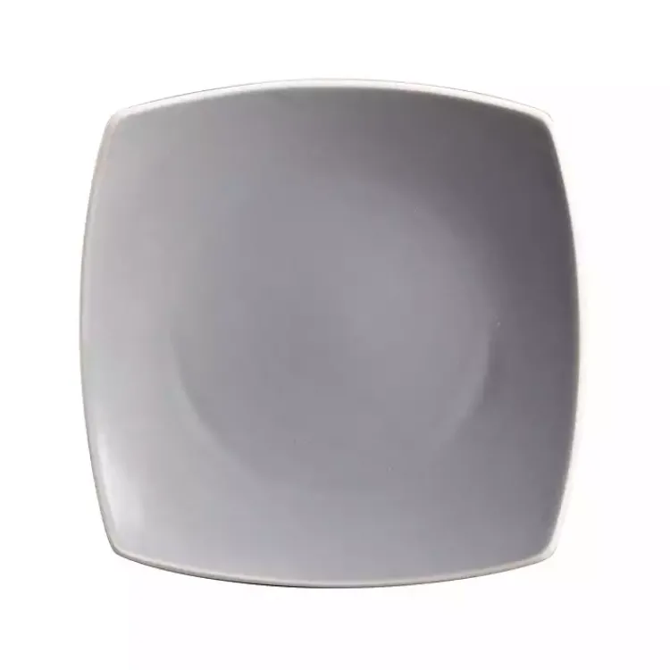 Kirklands Home Dinnerware|Matte Gray and Black 16-pc. Dinnerware Set