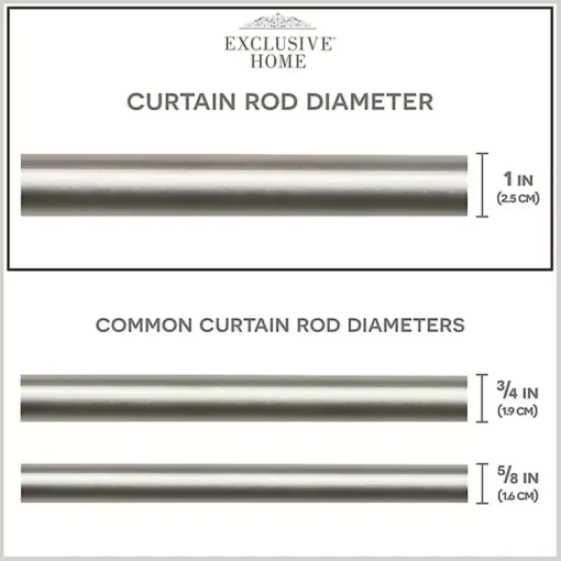 Kirklands Home Curtain Rods & Hardware|Matte Nickel Stacked Cylinder Curtain Rod, 120 in.