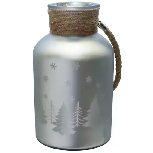 Sale Matte Christmas Tree Pillar Candle Holder Christmas Decorations