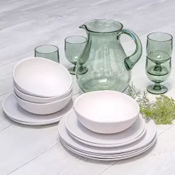 Kirklands Home Outdoor Dining|Matte Melamine Coupe Salad Plates, Set of 6 White