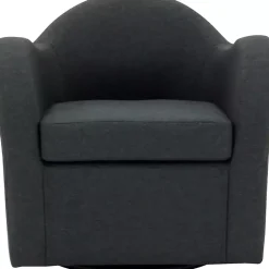 Kirklands Home Accent Chairs|Max Swivel Club Accent Chair Gray