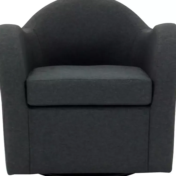 Kirklands Home Accent Chairs|Max Swivel Club Accent Chair Gray