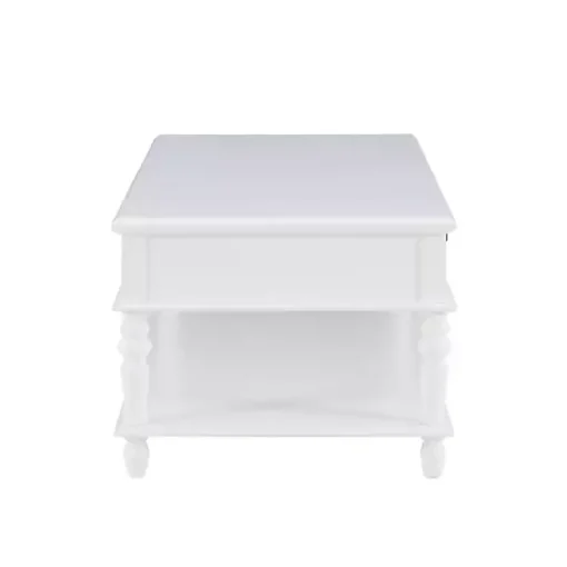 Kirklands Home Coffee Tables|McGhie 2-Drawer Coffee Table White