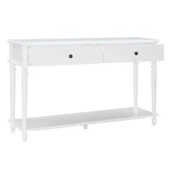Kirklands Home Console Tables|McGhie 2-Drawer Console Table White