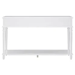Kirklands Home Console Tables|McGhie 2-Drawer Console Table White