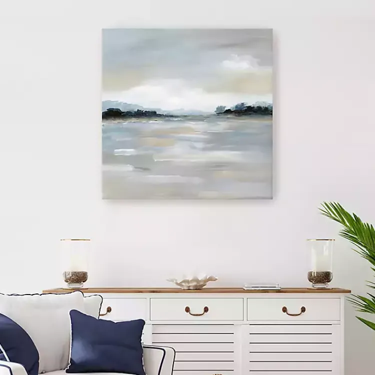 Kirklands Home Canvas Art|Meadow Clearing Canvas Art Print, 30x30 in. Gray