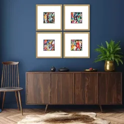 Kirklands Home Framed Art|Meditations Framed Art Prints, Set of 4 Multi
