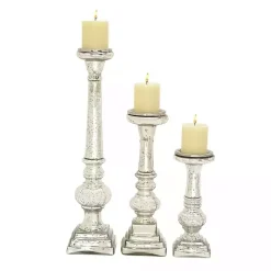 Online Mercury Glass Candle Holders, Set of 3 Candle Holders