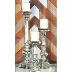 Online Mercury Glass Candle Holders, Set of 3 Candle Holders
