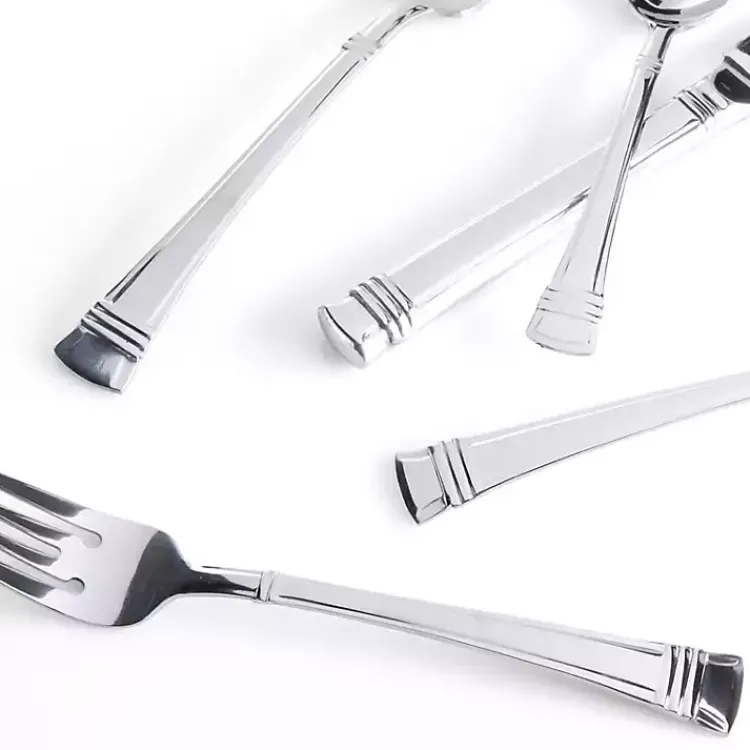 Kirklands Home Flatware & Cutlery|Mercutio Lines Stainless Steel 20-pc. Flatware Set